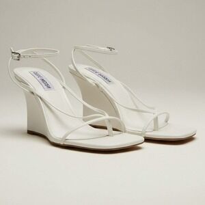 Steve Madden Attina White Platform Sandals - Women's Size 7 - Brand New